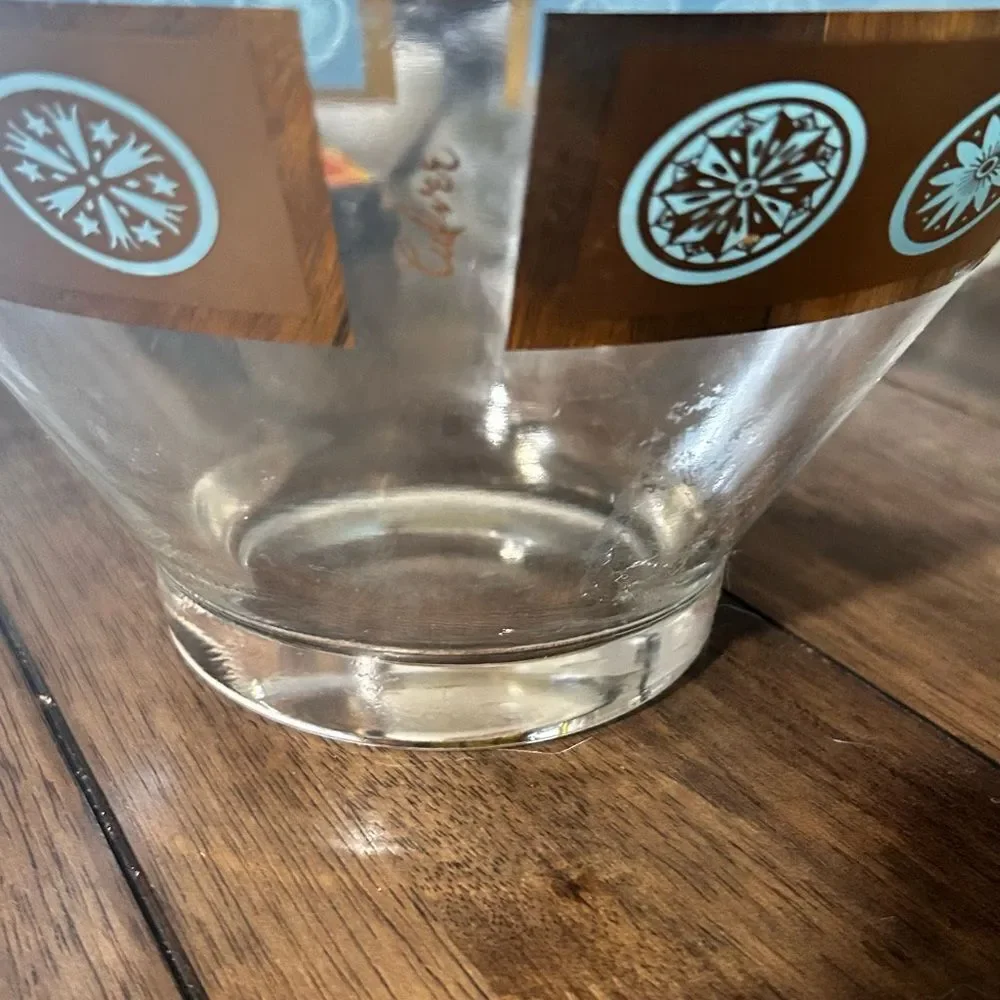 Vintage Culver Glass Chip Bowl – Mid Century Modern 1960s Retro Design
